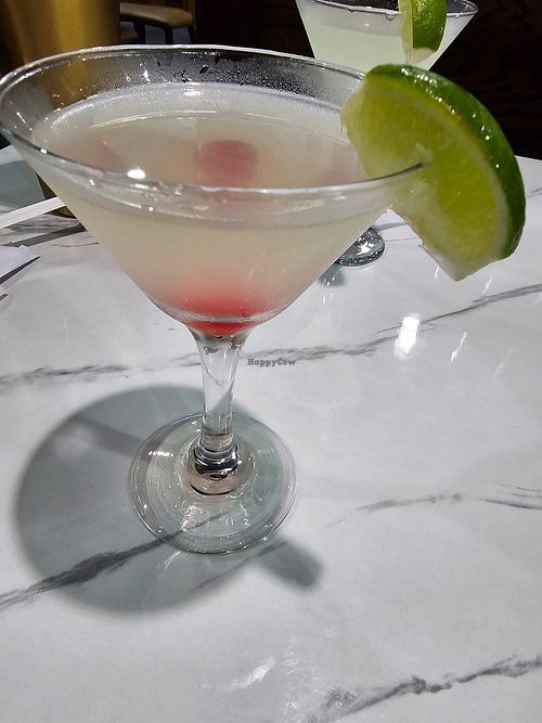 Margarita ordered with cherries at Umami Japanese Steakhouse in Columbia