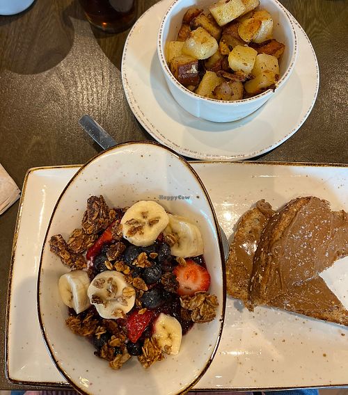 AM Superfood bowl with a side of seasoned potatoes   at First Watch in Pembroke Pines