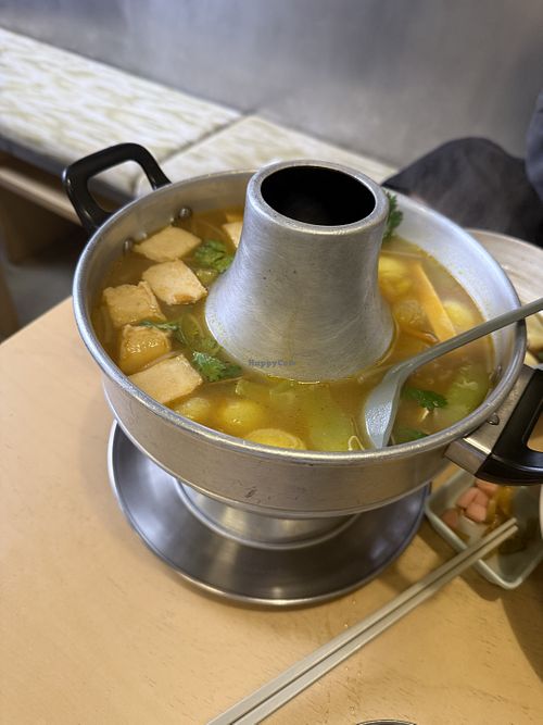 Hot pot base  at Nothing is Everything - Elephant Wuyu Vegetarian Restaurant - Panlong Tiandi Branch - 大象无隅素食餐厅 - 蟠龙天地店 in Shanghai