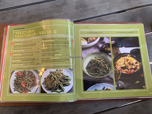Specific vegan page in the menu  at Ipoh Hawker - Macquarie Park in Macquarie Park