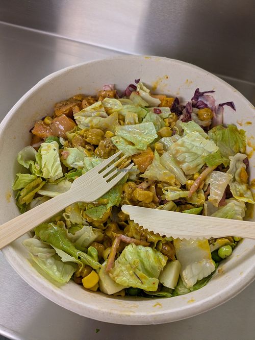 Make your own salad with Thai peanut sauce at The Salad Project in West London