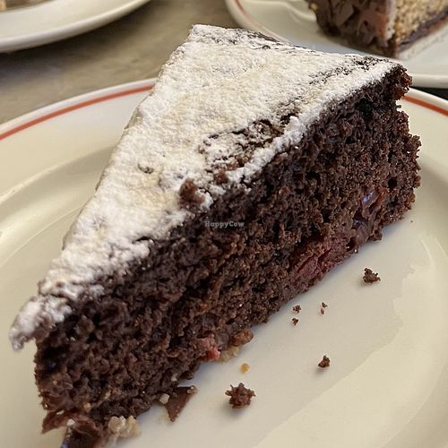 Vegan chocolate cake  at Café Gnosa in Hamburg