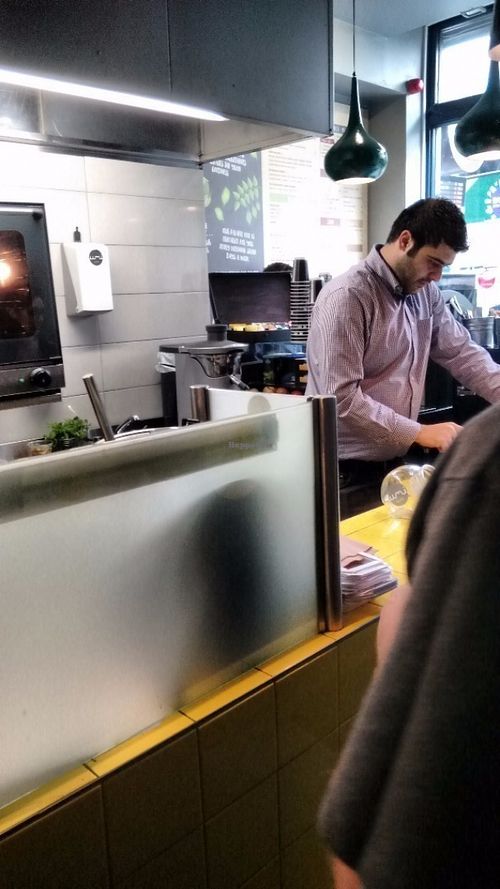 Nice staff and spotless food prep area. at Umi Falafel - Dame St in Dublin