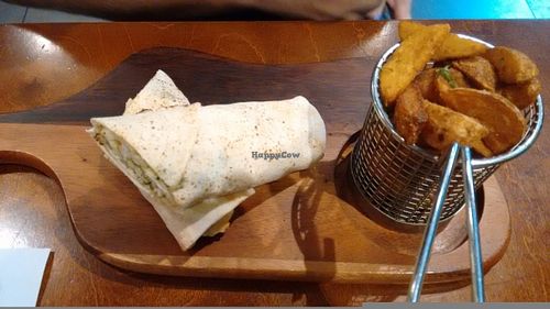 My friends halloumi wrap. at Umi Falafel - Dame St in Dublin