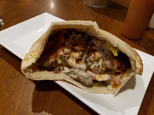 Lebanese falafel sandwich at Umi Falafel - Dame St in Dublin