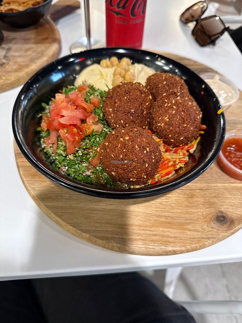Falafel bowl  at The Dough Show in Orlando