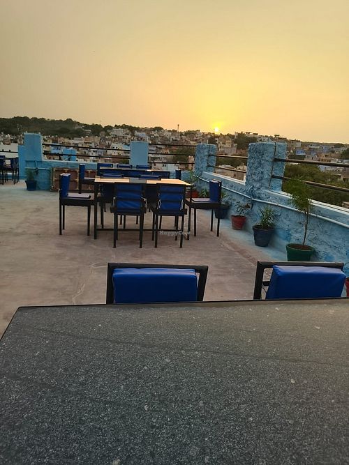 Rooftop  at Sunset Cafe and Restaurant in Jodhpur
