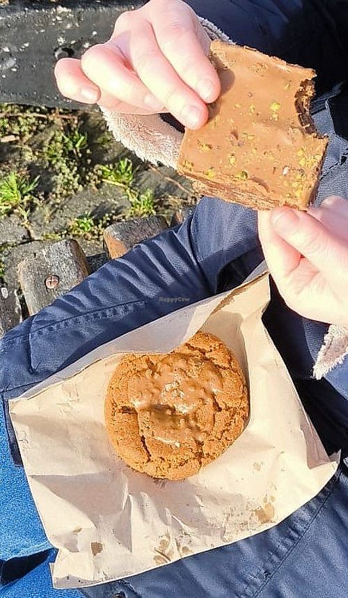 Rocky road and biscoff cookie at Sweet Almond - Plant Based Bakery in Dublin