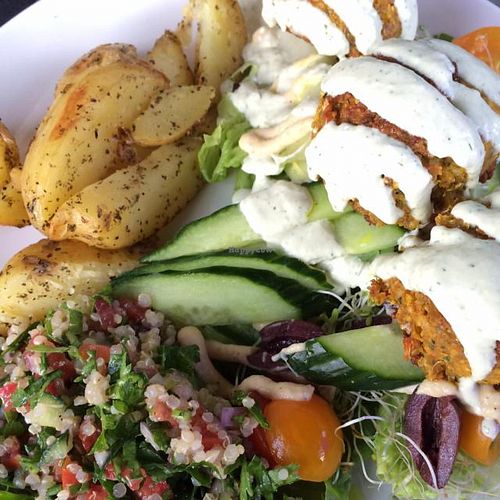 falafel  at be love in Victoria