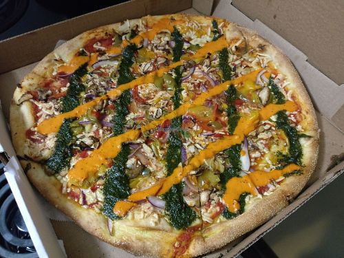 V for vegan at Two Boots Nashville in Nashville