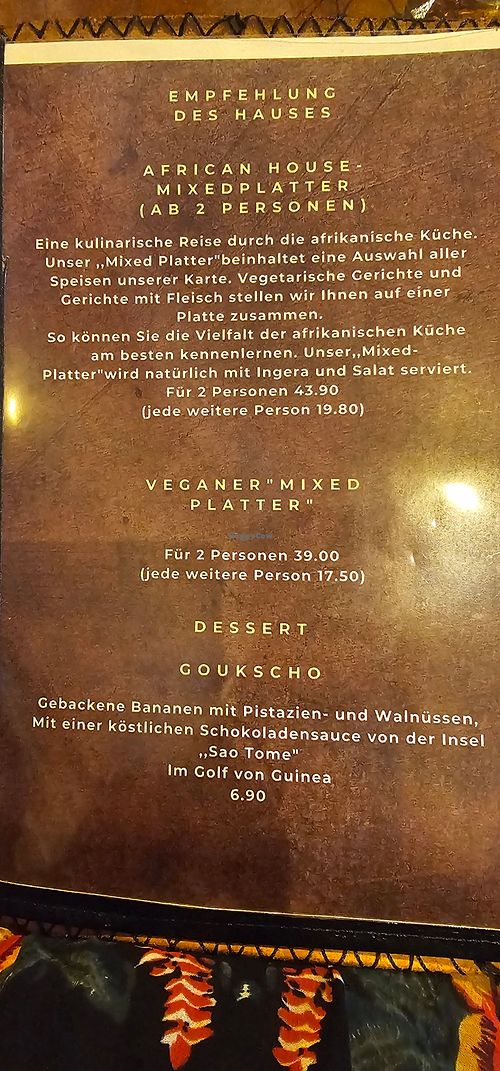at African House in Frankfurt
