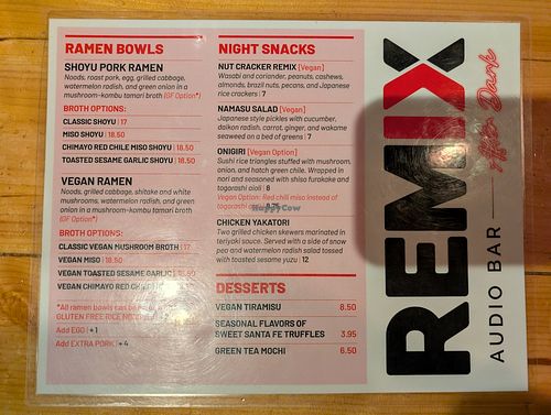  at Remix Audio Bar in Santa Fe