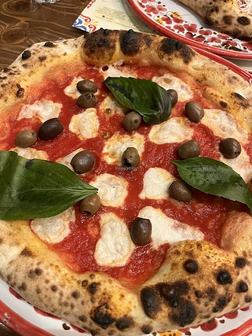 Vegan Margarita (with extra Olives)   at Pizzium in Verona