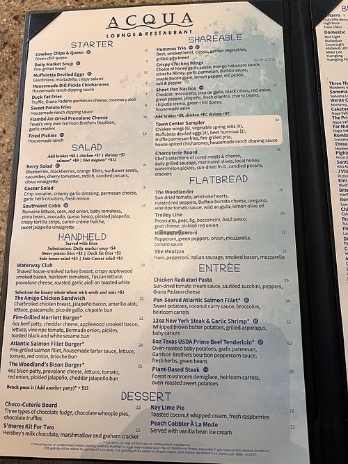   at Acqua Bar in The Woodlands