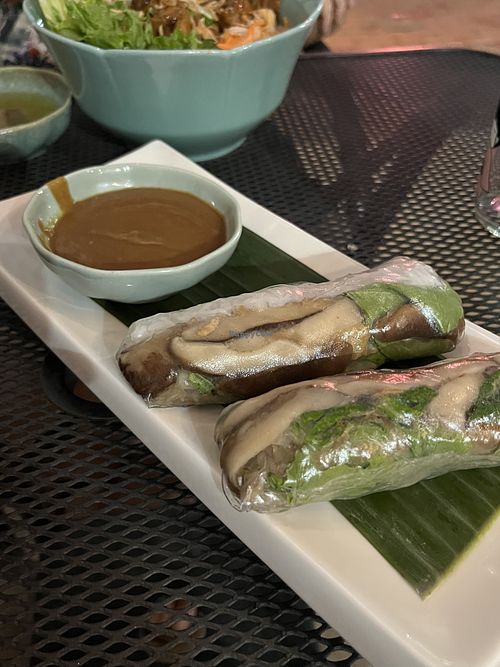 Spring rolls   at Muoi Tieu in Takoma Park