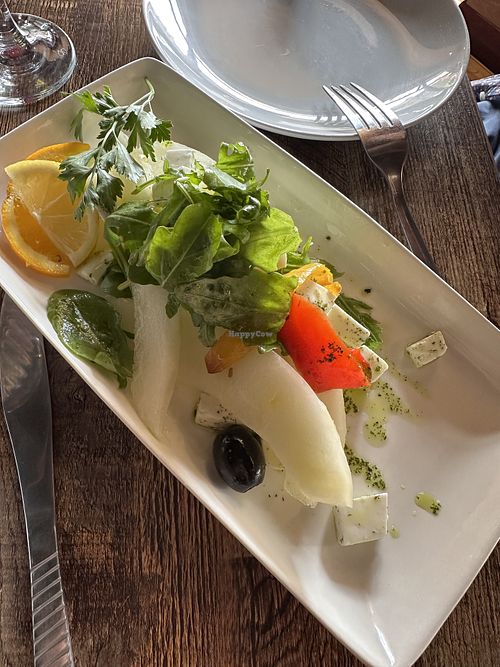 Melon salad  at House of Olives in Falkirk