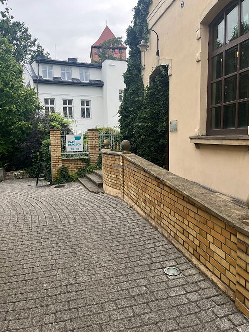   at Cafe Bergson in Oswiecim