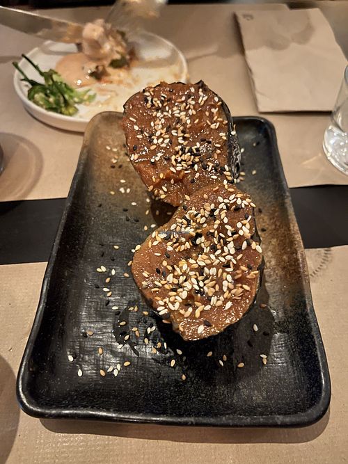 Miso aubergine   at Sesamo in Barcelona