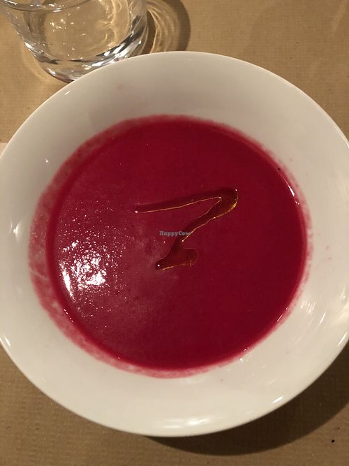 Gazpacho de remolacha  at Sesamo in Barcelona