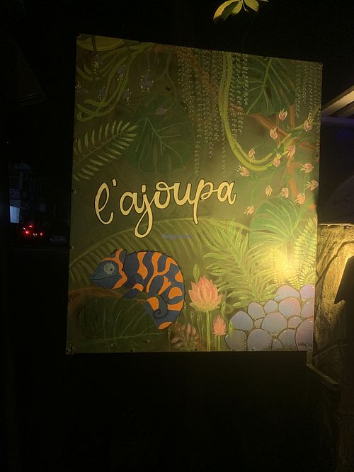 Straßenschild  at l'Ajoupa in Mahebourg