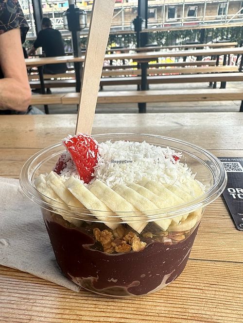 Large açai bowl  at Viva Falafel - Kiosk in East London