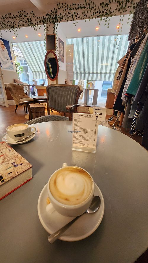 Cappuccino mit Hafermilch at Galari in Baden Baden