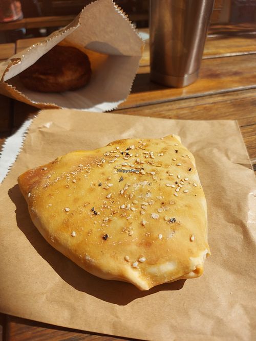 Potato borek vegan yummy at Oscar's Bakery Cafe in Bruce