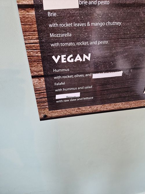 Menu at Seasons in Norwich