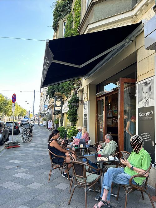   at Giuseppe's Eiswerkstatt Café in Dusseldorf