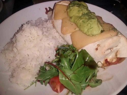 Chilli burrito at The Auld Hoose in Edinburgh