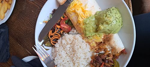 Vegan burrito - same burrito as 2021, if it ain't broke....😄 at The Auld Hoose in Edinburgh
