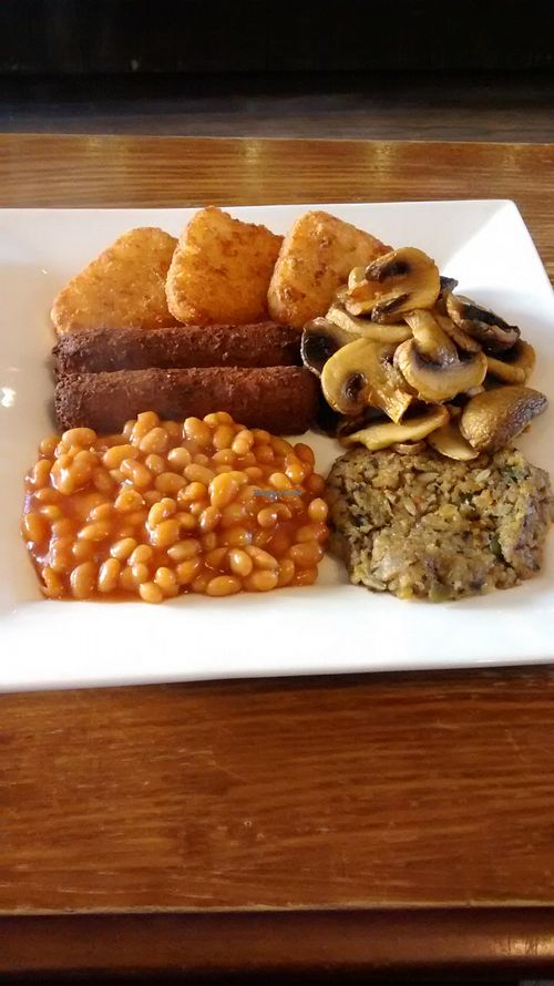 Vegan breakfast at The Auld Hoose in Edinburgh