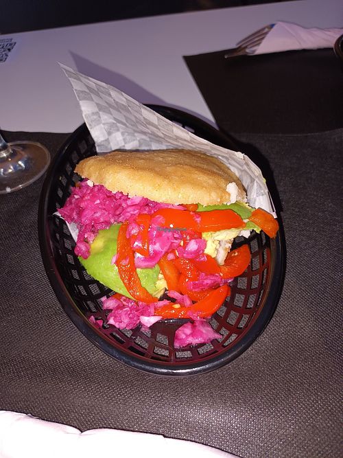 Arepa veggie at Tasca La Matilda - Tochesuras in Caceres