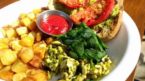 Green eggs and toast at Seabirds Kitchen - The LAB in Costa Mesa