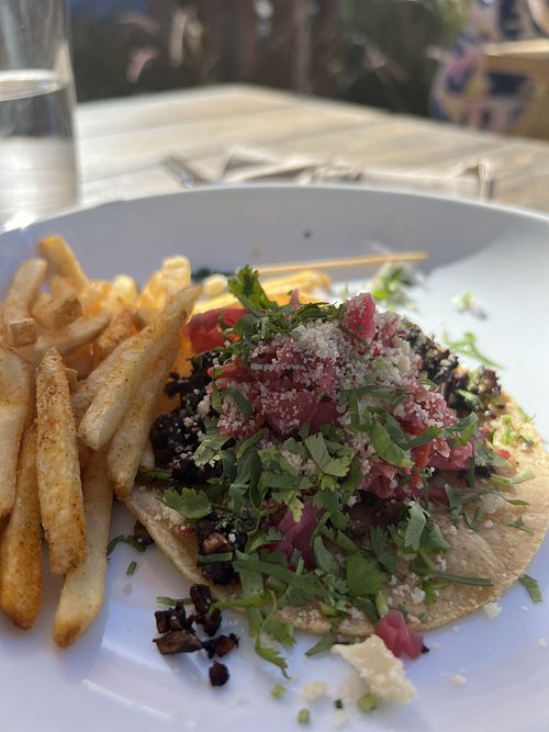 Mushroom Taco!! Yumm  at Seabirds Kitchen - The LAB in Costa Mesa