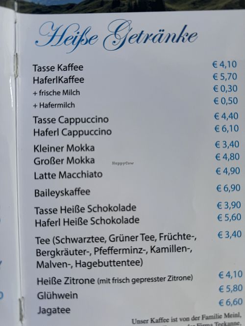 Oat milkk  at Alpenhaus Kitzbüheler Horn in Kitzbuehel