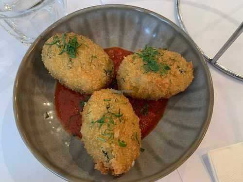 Arancini, delicious!! at Andiamo Trattoria Rhodes in Rhodes