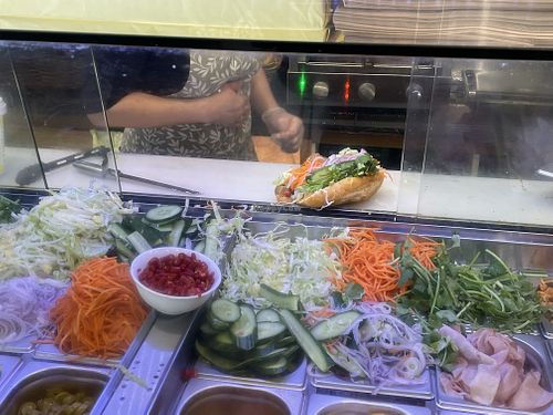 Fully loaded Bahn Mi!  at HM Wrap & Roll in Ballarat