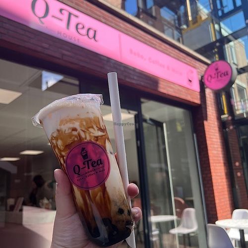 (Vegan) milk tea at Q-Tea House in Apeldoorn