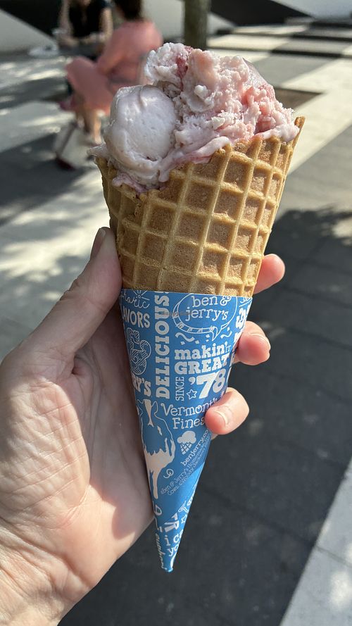 Strawberry swirl    at Ben & Jerry's - Porter Square in Cambridge