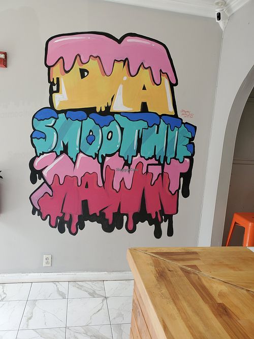 Mural at Da Smoothie Jawn in Philadelphia