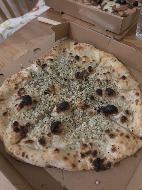 Vegan garlic bread   at Coastal Crust Pizza in Swanage