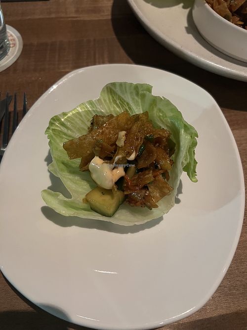 tofu lettuce wraps  at Moxies Boston Seaport Restaurant in Boston