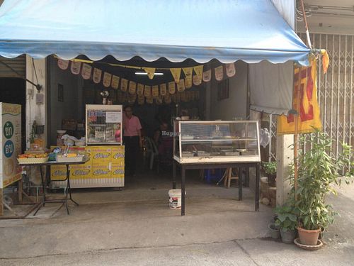 The restaurant from the road. at Veg Restaurant in Hua Hin