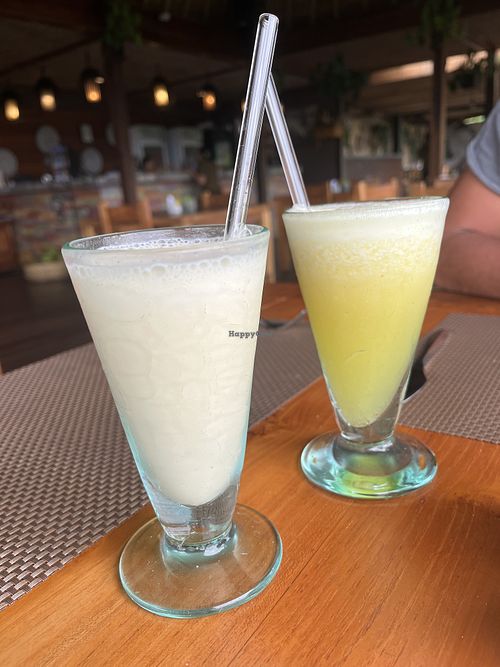 Banana & pineapple juice  at D'padi Restaurant in Karangasem