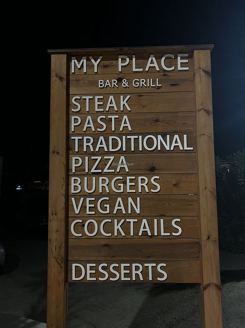 Menu  at My Place in Kos