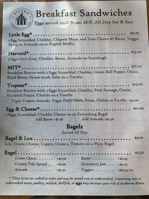   at Circus Cooperative Cafe  in Cambridge