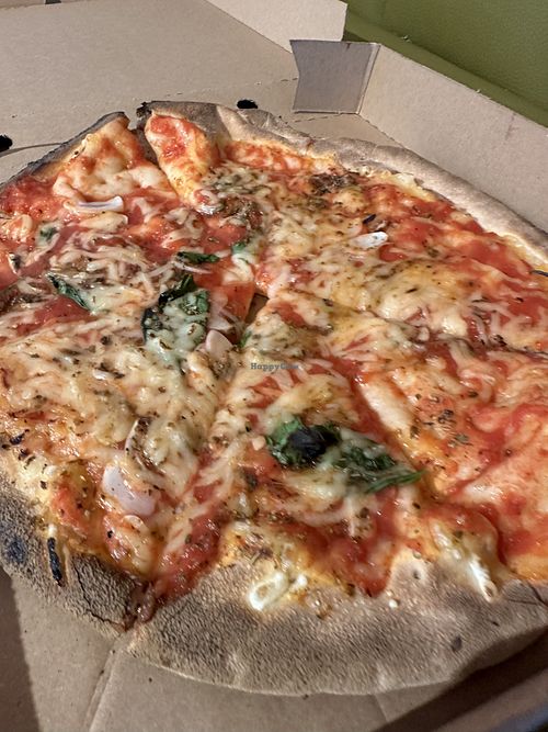 Vegan Gluten free pizzaa  at Franco Manca in Portrush