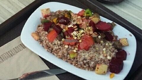 buckweat w veggies  at Terra in Riga