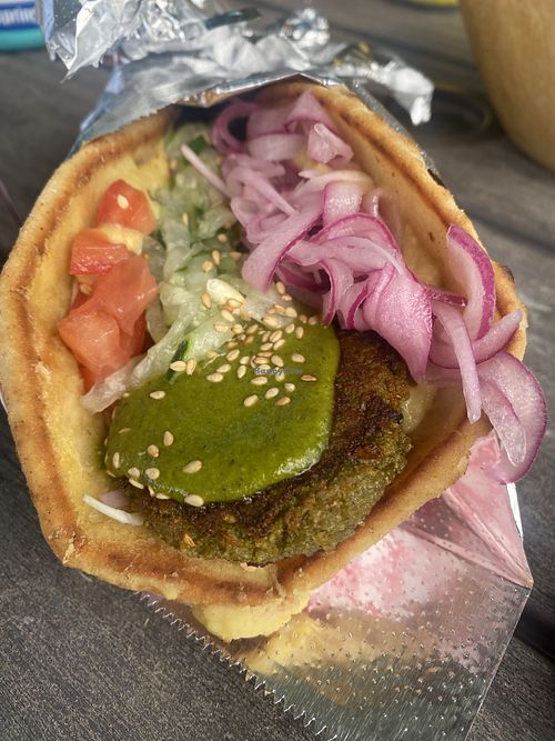 falafel gyro  at Tiki Tzatziki  in Hanalei